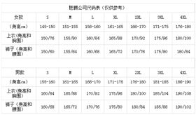 益达尺码表