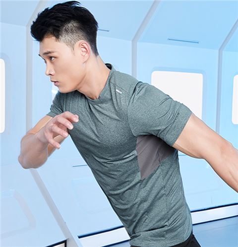 益达圆领短袖速干运动t恤供应商883127/883128