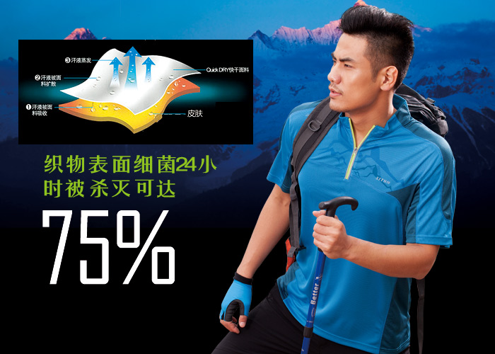 益达夏季短袖T恤产品宣传图