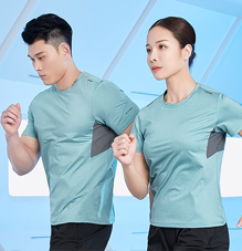 益达圆领短袖速干运动t恤供应商883127/883128